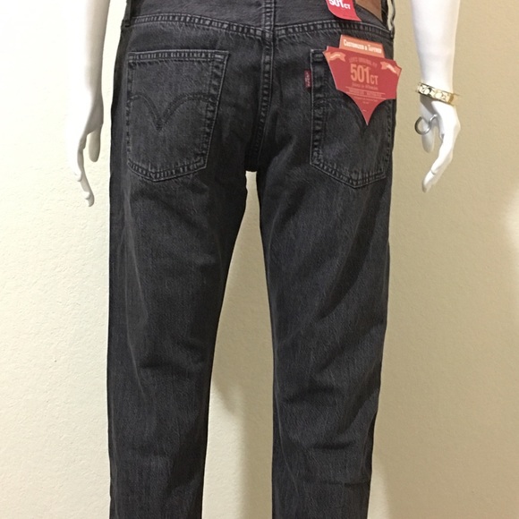 LEVI'S 501 CT Women's Cropped Jeans Coal Black - Picture 6 of 8